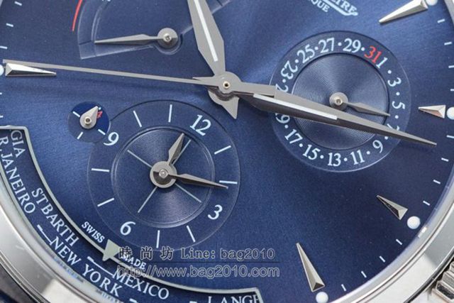 Jaeger LeCoultre手錶 V2升級版 地理學家大師系列 Q1428421 積家高端男士腕表 積家機械男表  hds1621